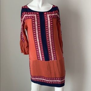 Massimo dutti printed silk dress